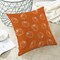 2 Pieces Fall Pillow Covers 20x20 Inch ,Burnt Orange White Pumpkin Throw Pillows Case,Autumn Outdoor Decorative Square Linen Farmhouse Harvest Decor Cushion Covers for Home Sofa Bed Couch